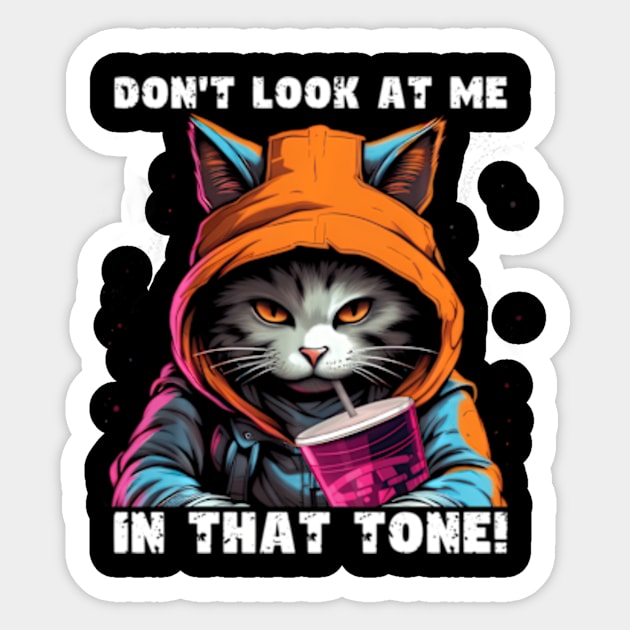 Don'T Look At Me In This Tone Sticker by Ro Go Dan